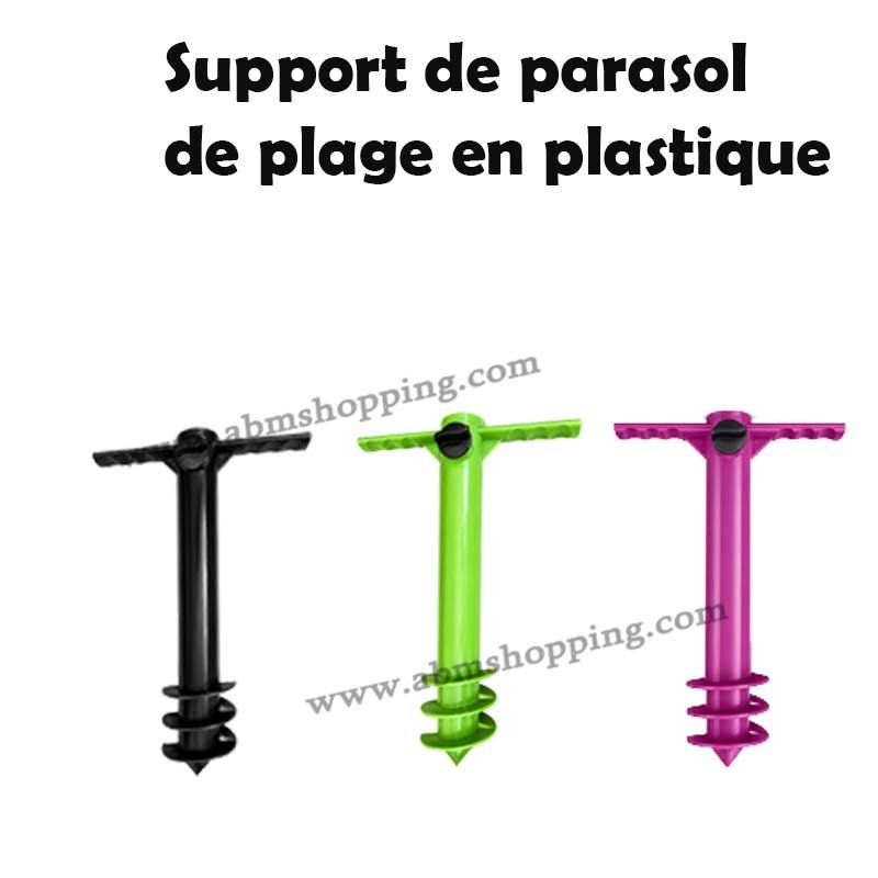 Support de parasol de plage en plastique