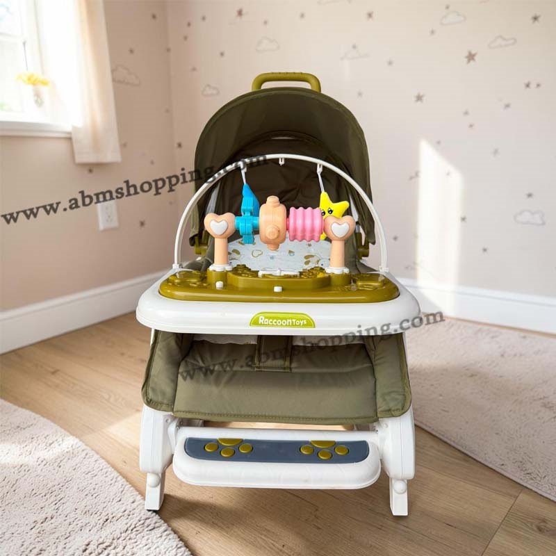 Transat d'apprentissage musical multifonction 5 en 1 avec table d'activités pour bébé – Image 2