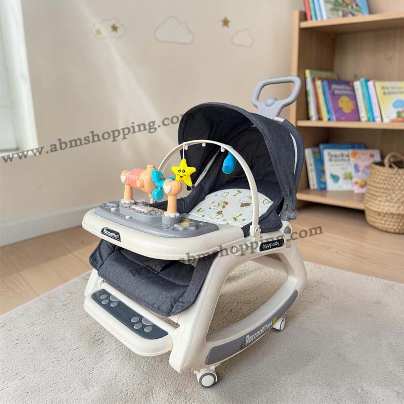 Transat d'apprentissage musical multifonction 5 en 1 avec table d'activités pour bébé – Image 3
