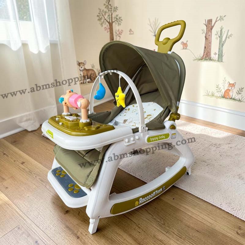 Transat d'apprentissage musical multifonction 5 en 1 avec table d'activités pour bébé – Image 10