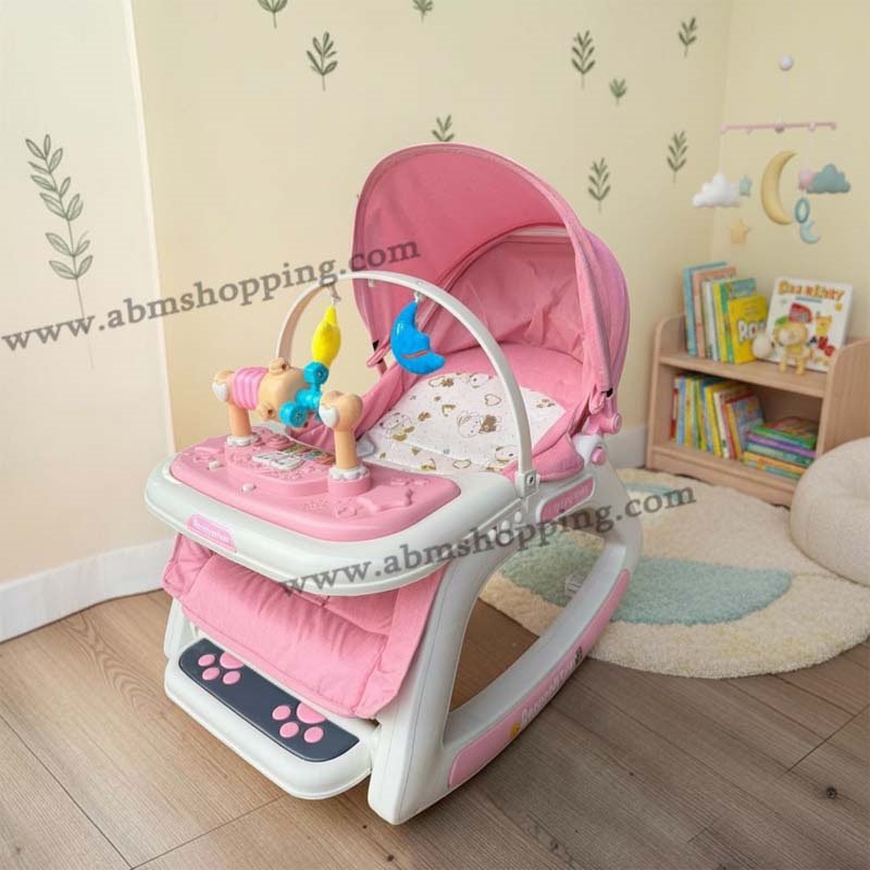 Transat d'apprentissage musical multifonction 5 en 1 avec table d'activités pour bébé – Image 7