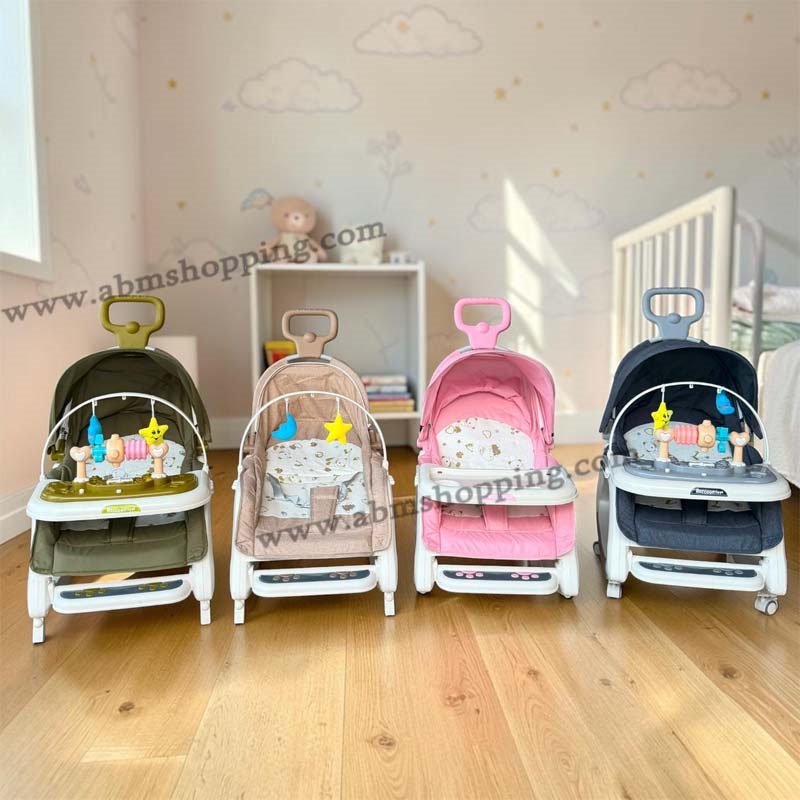 Transat d'apprentissage musical multifonction 5 en 1 avec table d'activités pour bébé – Image 6
