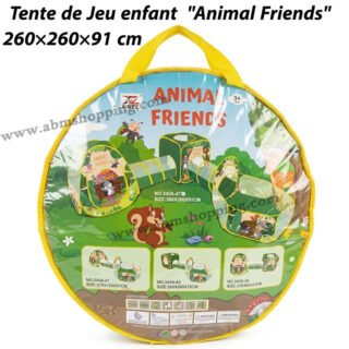 Tente de Jeu enfant  "Animal Friends" avec tunnel 260×260×91 cm
